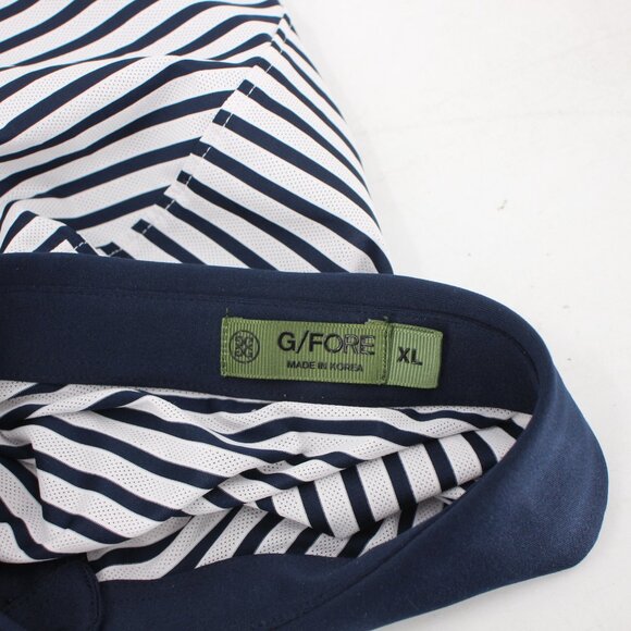 G/FORE Polo Shirt Men’s XL Short Sleeve Striped Golf Performance lightweight - Picture 11 of 12